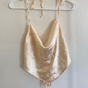 Backless Silk Tank Top